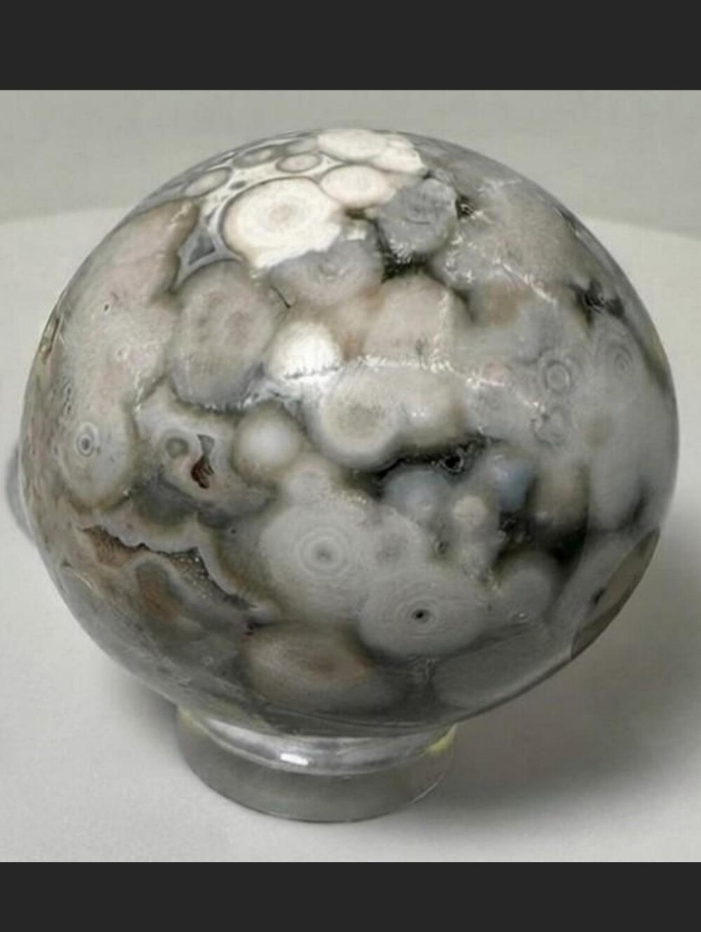 Rare HG 8th Vein Ocean Jasper Crystal Sphere✨️New Old Stock✨️Marovato Madagascar - Picture 3 of 12